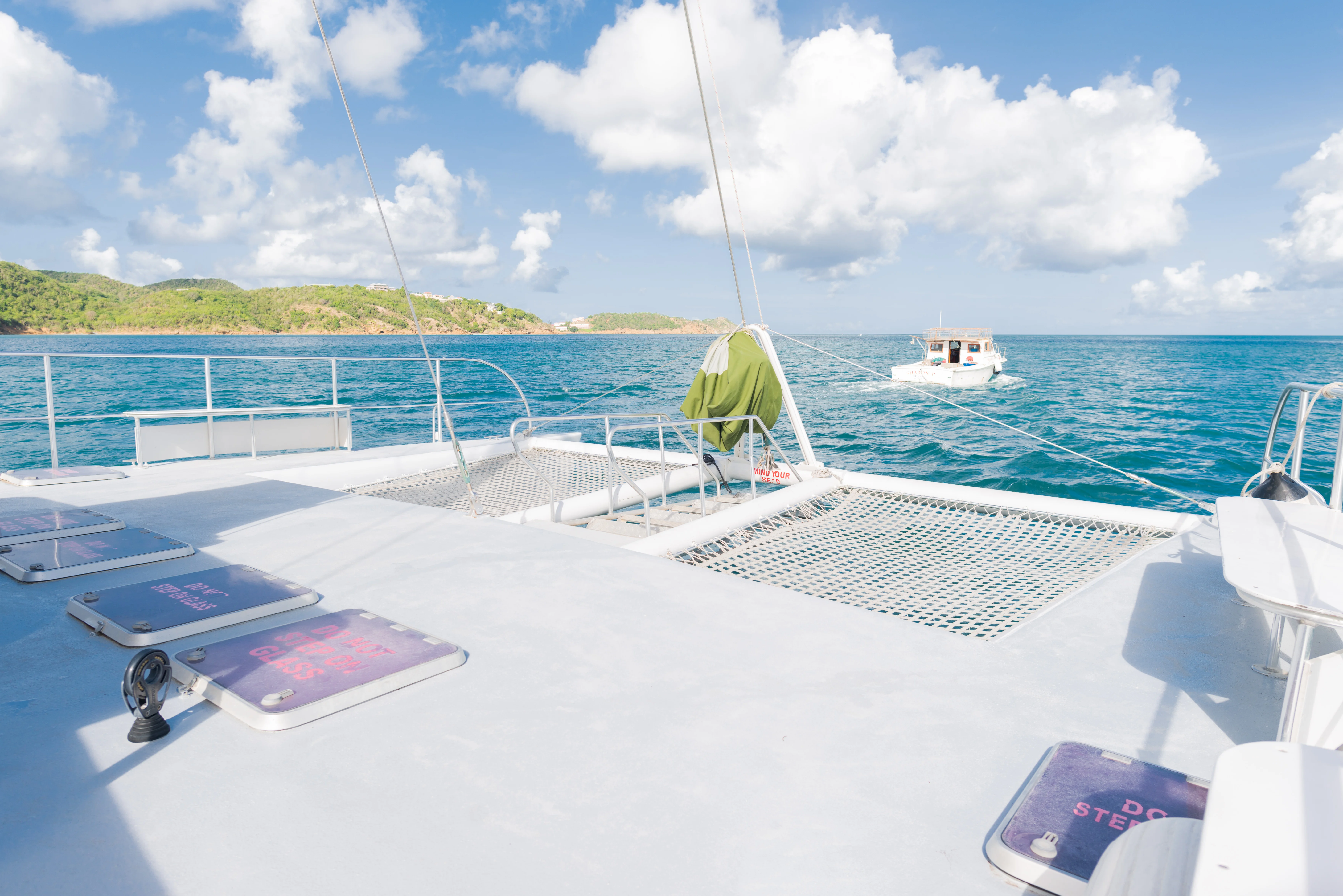 Antigua Catamaran open deck