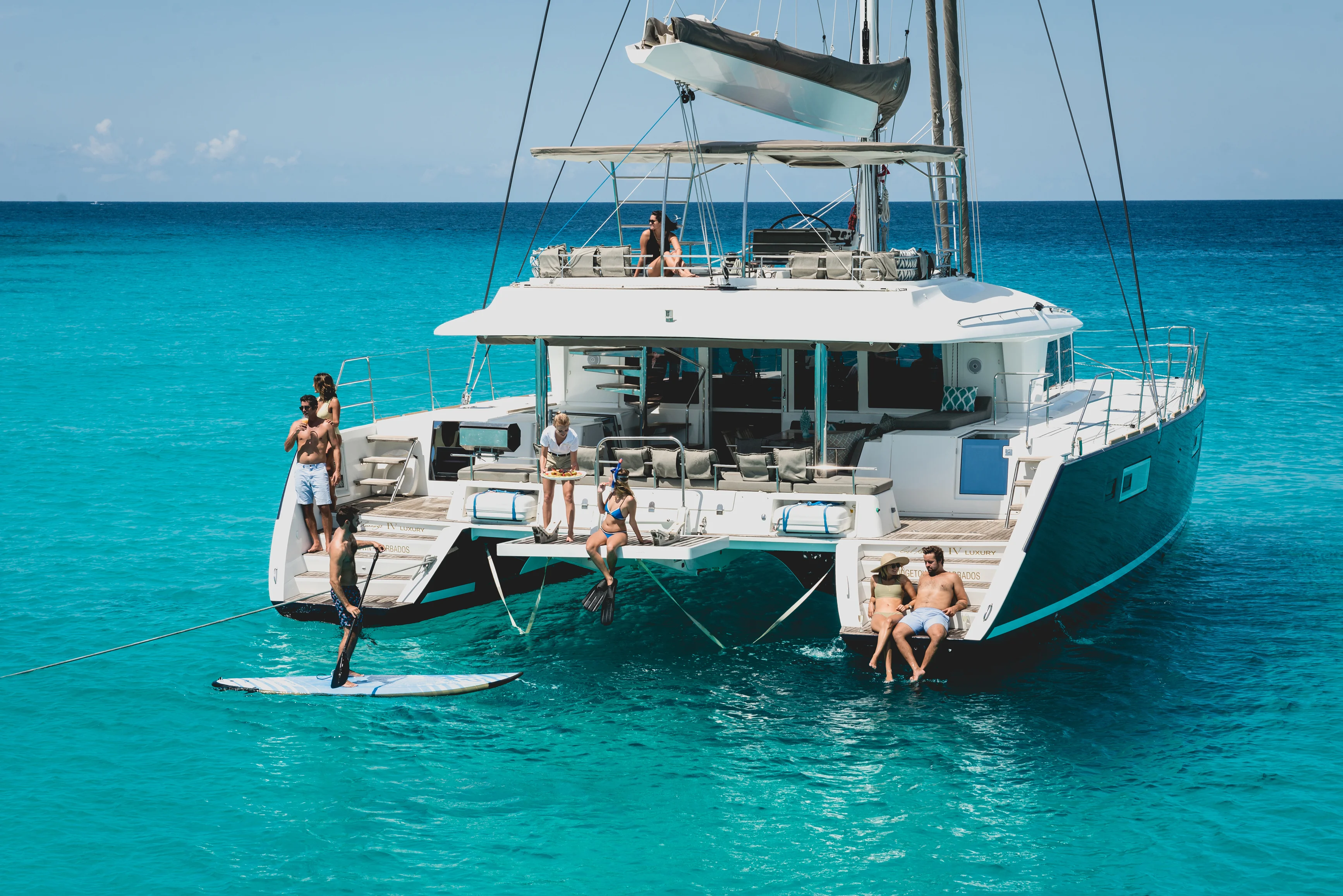 Barbados catamaran excursion with scenic ocean views