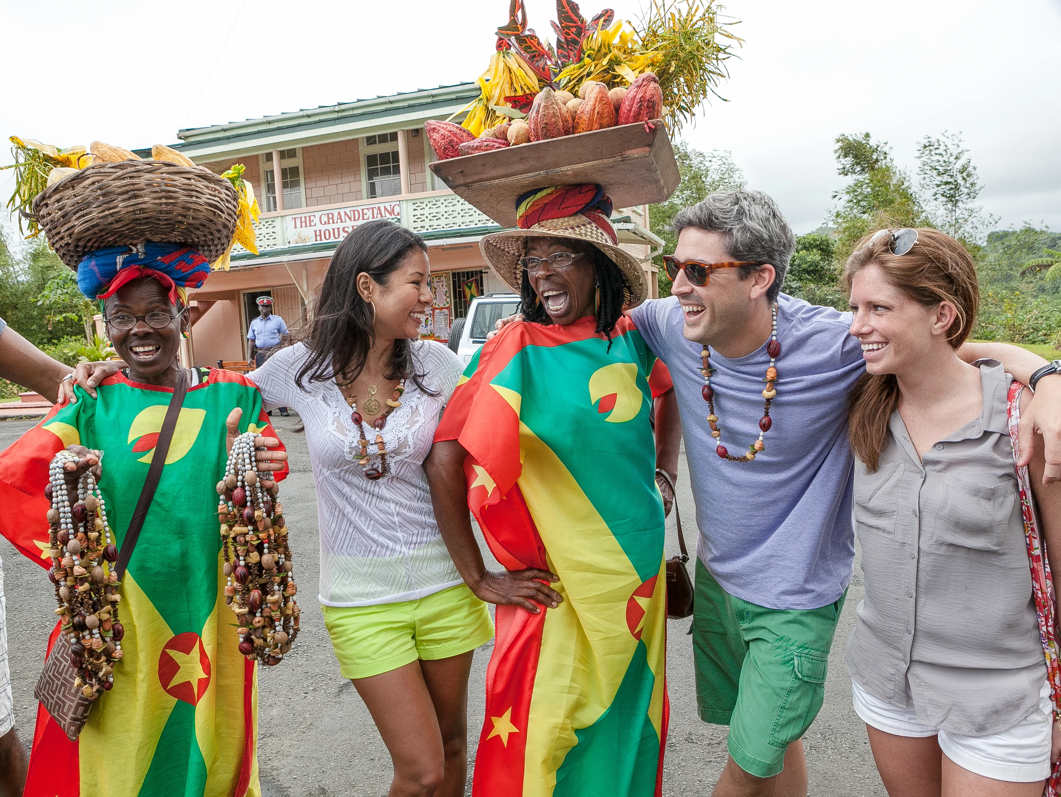 Family enjoying Jamaica